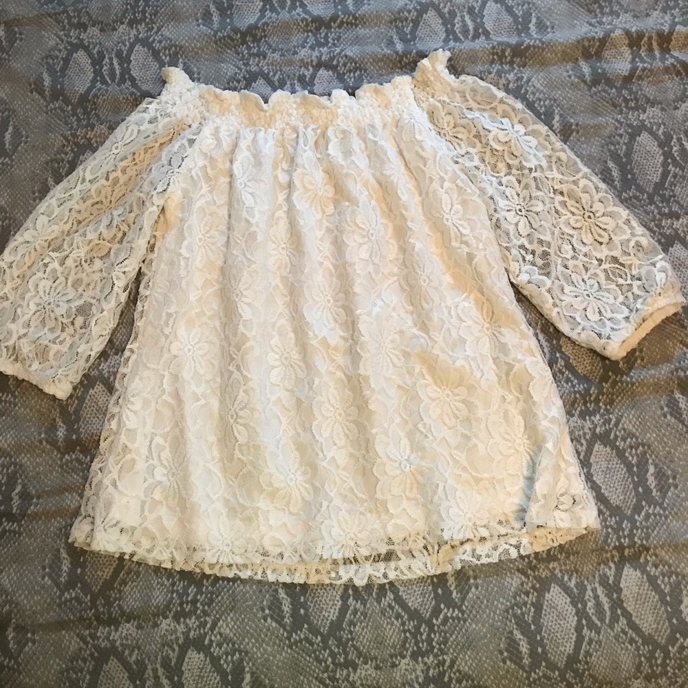 White lace top